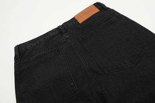 EM Sneakers Corteiz Alcatraz Denim Shorts Washed Black