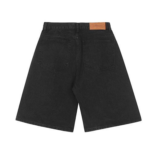 EM Sneakers Corteiz Alcatraz Denim Shorts Washed Black