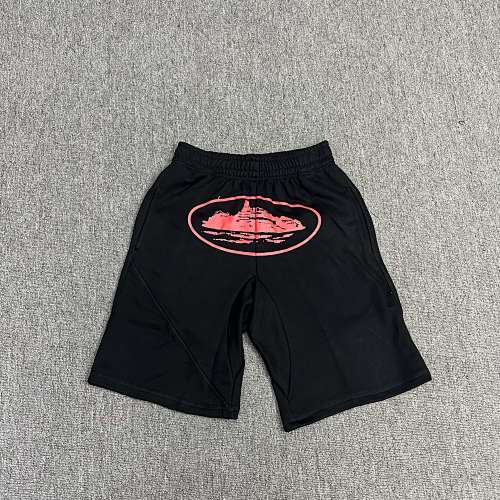 EM Sneakers Corteiz Alcatraz Shorts Black Red