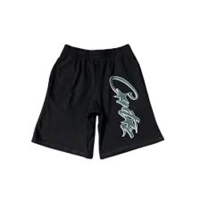EM Sneakers Corteiz Allstarz Shorts Black-Green 01