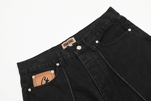 EM Sneakers Corteiz C-Star Denim Shorts Black