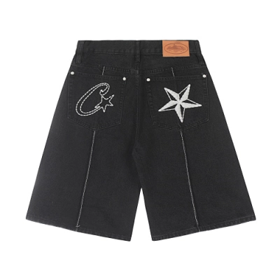 EM Sneakers Corteiz C-Star Denim Shorts Black 02