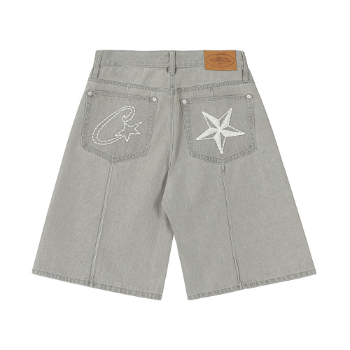EM Sneakers Corteiz C-Star Denim Shorts Gray