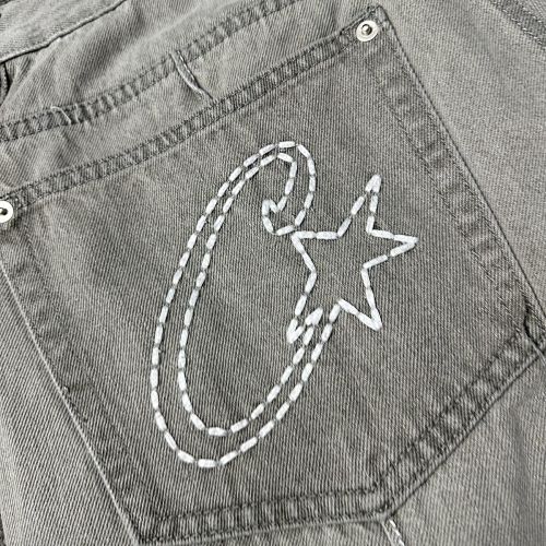 EM Sneakers Corteiz C-Star Denim Shorts Gray