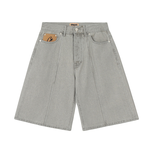 EM Sneakers Corteiz C-Star Denim Shorts Gray