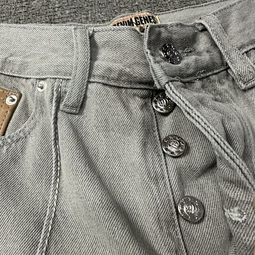 EM Sneakers Corteiz C-Star Denim Shorts Gray