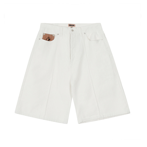 EM Sneakers Corteiz C-Star Denim Shorts White