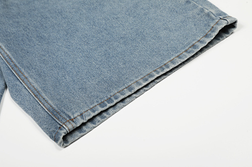 EM Sneakers Corteiz Dual Stripe Denim Shorts Washed Blue