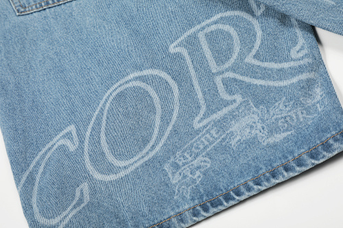 EM Sneakers Corteiz Royale Lazer Denim Shorts Washed Blue