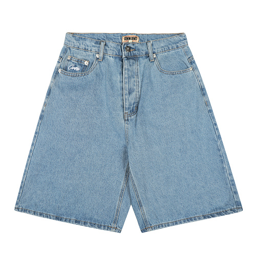 EM Sneakers Corteiz Royale Lazer Denim Shorts Washed Blue