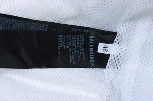 EM Sneakers Balenciaga Logo Print Zip-up Jacket White