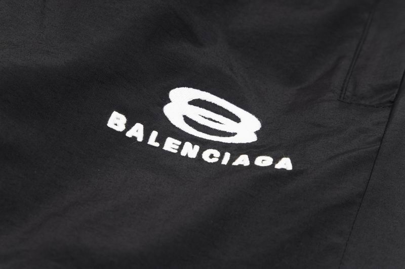 EM Sneakers Balenciaga Black Logo Printed Wide Cotton Sweatpants