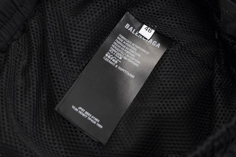 EM Sneakers Balenciaga Black Logo Printed Wide Cotton Sweatpants