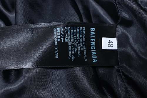 EM Sneakers Balenciaga BLCG 26SS 3M Embroidered Grey Manchester United Baseball Flight Leather Jacket