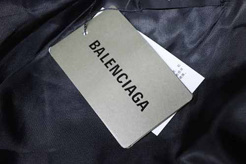 EM Sneakers Balenciaga BLCG 26SS 3M Embroidered Grey Manchester United Baseball Flight Leather Jacket