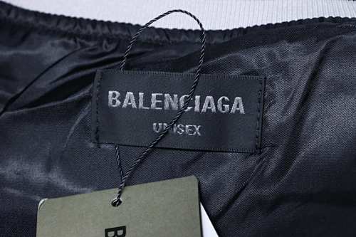 EM Sneakers Balenciaga BLCG 26SS 3M Embroidered Grey Manchester United Baseball Flight Leather Jacket