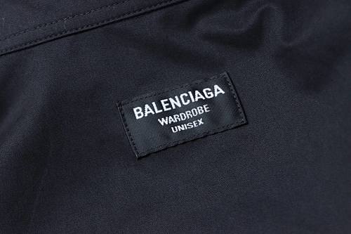 EM Sneakers Balenciaga Classic Rhinestone Logo Long sleeved Shirt Black