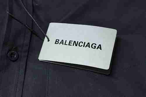 EM Sneakers Balenciaga Classic Rhinestone Logo Long sleeved Shirt Black