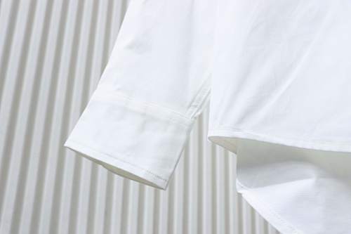 EM Sneakers Balenciaga Classic Rhinestone Logo Long sleeved Shirt White