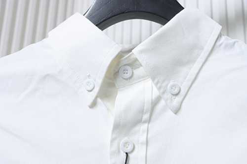 EM Sneakers Balenciaga Classic Rhinestone Logo Long sleeved Shirt White