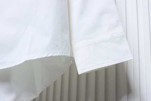 EM Sneakers Balenciaga Classic Rhinestone Logo Long sleeved Shirt White