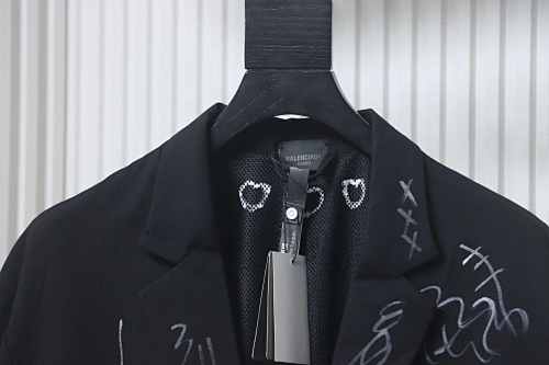 EM Sneakers Balenciaga Graffiti Jacket suit Black