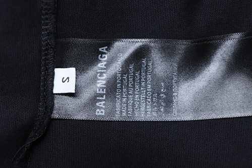 EM Sneakers Balenciaga Crewneck Long Sleeve Oversized Shirt Faded Washed Black
