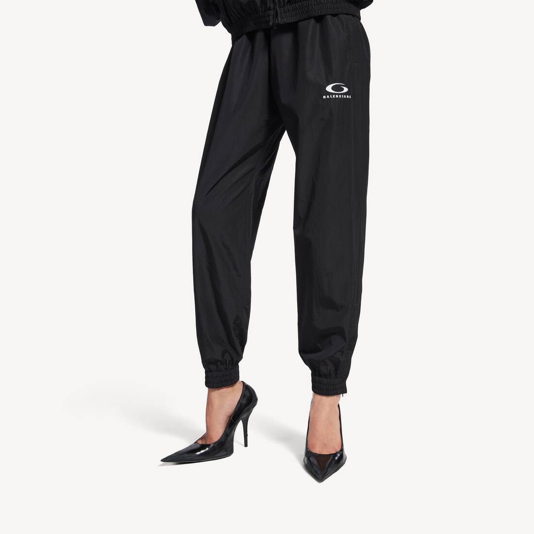 EM Sneakers Balenciaga Women's Loop Sports Icon Black Sports Jacket & Pants Sets