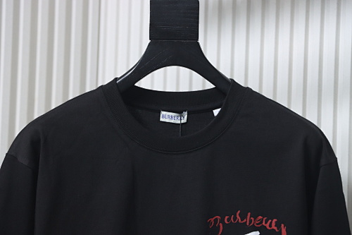 EM Sneakers Burberry 25Fw Letter Sailboat Print Long Sleeve Shirt Black