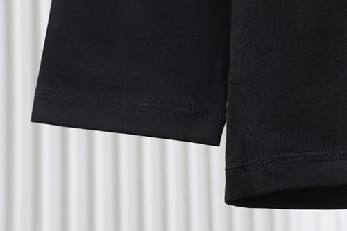 EM Sneakers Burberry 25Fw Letter Sailboat Print Long Sleeve Shirt Black