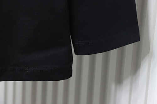 EM Sneakers Burberry 25Fw Letter Sailboat Print Long Sleeve Shirt Black