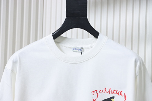 EM Sneakers Burberry 25Fw Letter Sailboat Print Long Sleeve Shirt White