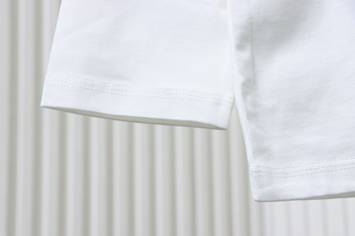 EM Sneakers Burberry 25Fw Letter Sailboat Print Long Sleeve Shirt White