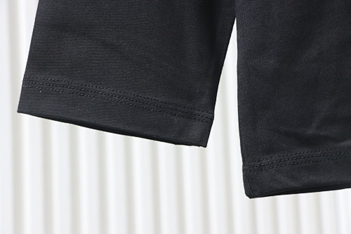 EM Sneakers Burberry 25Fw Signature Logo Embroidered Long-Sleeve Shirt Black