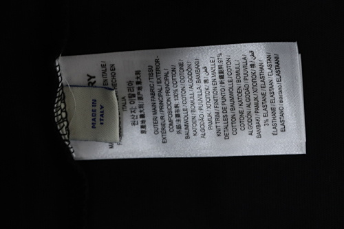 EM Sneakers Burberry 25Fw Signature Logo Embroidered Long-Sleeve Shirt Black