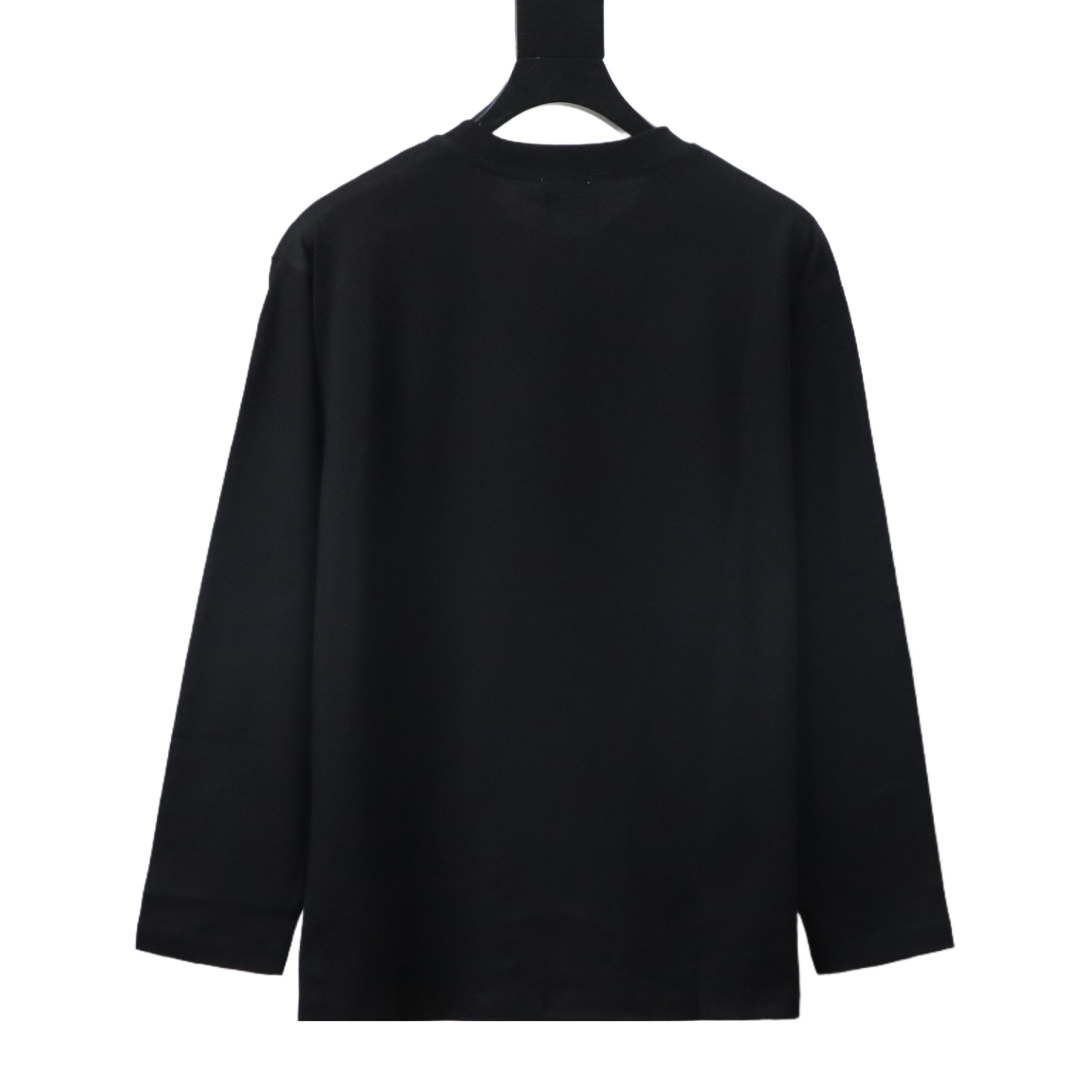 EM Sneakers Burberry 25Fw Signature Logo Embroidered Long-Sleeve Shirt Black