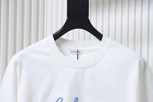 EM Sneakers Burberry 25Fw Signature Logo Embroidered Long-Sleeve Shirt White