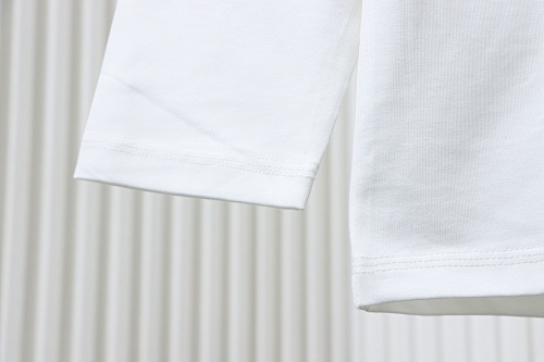 EM Sneakers Burberry 25Fw Signature Logo Embroidered Long-Sleeve Shirt White