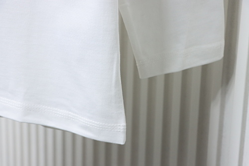 EM Sneakers Burberry 25Fw Signature Logo Embroidered Long-Sleeve Shirt White