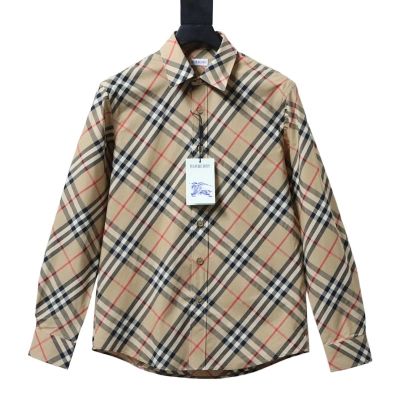 EM Sneakers Burberry Archive Check Long Sleeve Shirt Beige 01