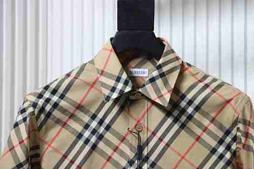 EM Sneakers Burberry Archive Check Long Sleeve Shirt Beige