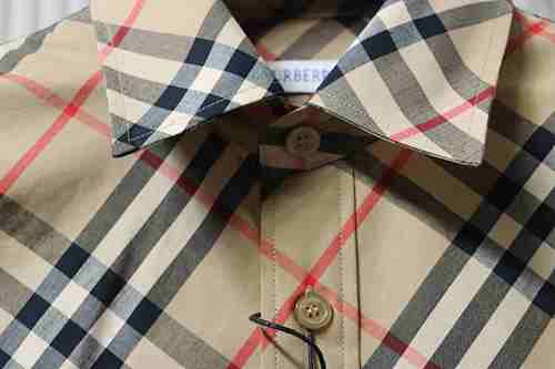 EM Sneakers Burberry Archive Check Long Sleeve Shirt Beige