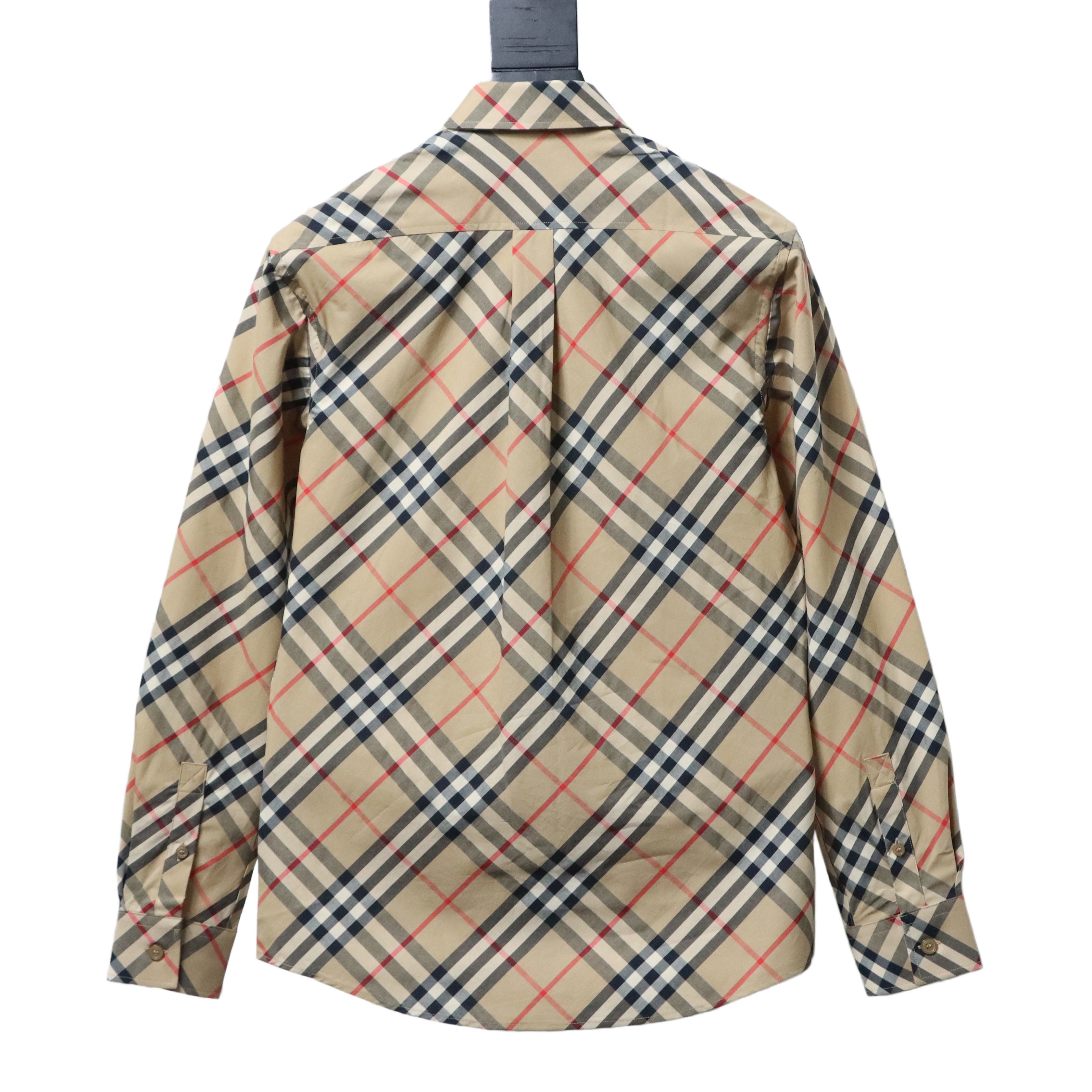 EM Sneakers Burberry Archive Check Long Sleeve Shirt Beige