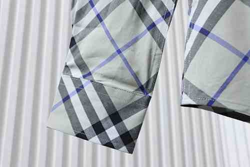 EM Sneakers Burberry Archive Check Long Sleeve Shirt Gray