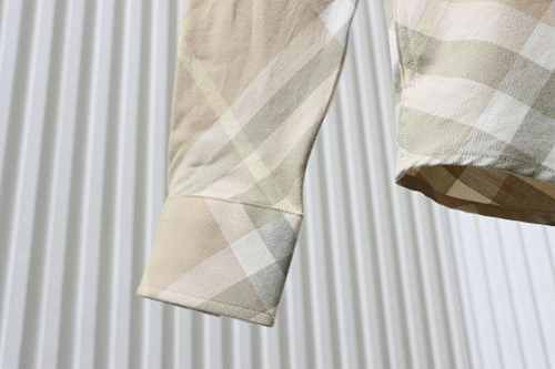 EM Sneakers Burberry Archive Check Long Sleeve Shirt Khaki