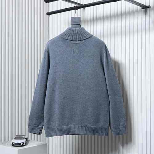 EM Sneakers Burberry Cashmere-Blend Quarter-Zip Slim Sweater Gray