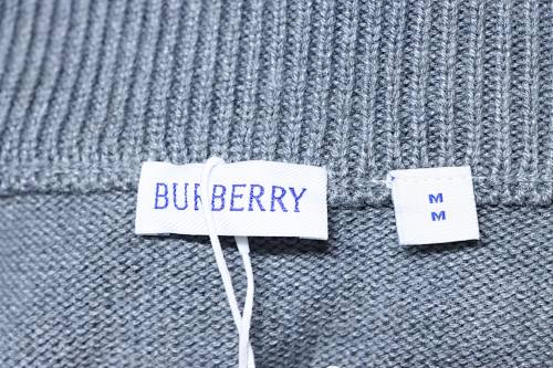 EM Sneakers Burberry Cashmere-Blend Quarter-Zip Slim Sweater Gray