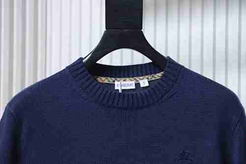 EM Sneakers Burberry Cashmere Blend Sweater Navy