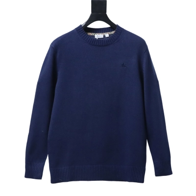 EM Sneakers Burberry Cashmere Blend Sweater Navy 01