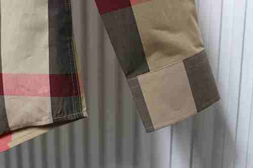 EM Sneakers Burberry Check Stretch Cotton Poplin Long Sleeve Shirt Archive Beige